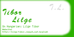 tibor lilge business card